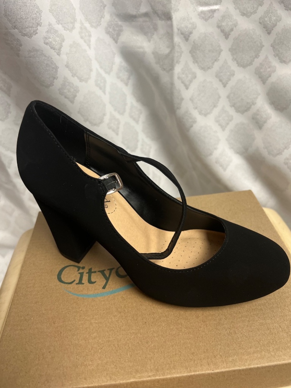 Black, Mary Jane style, high heel - Picture 3 of 3